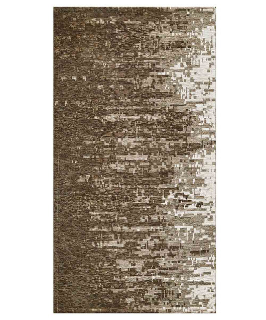 Tappeto TAMIGI FANGO moderno contemporaneo pixel sfumati, passatoia cucina multiuso lavabile antiscivolo cm.55x115