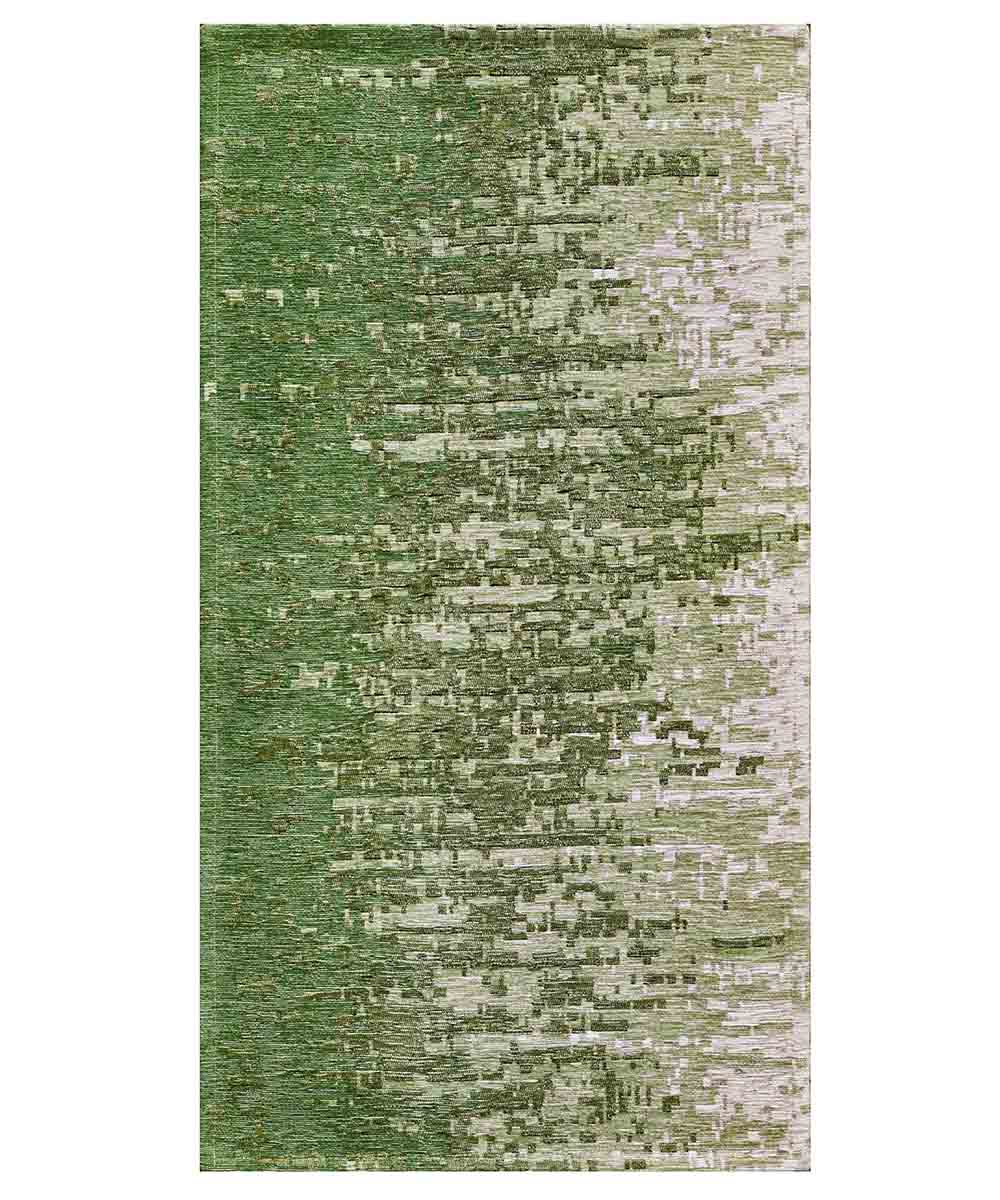 Tappeto TAMIGI PISTACCHIO moderno contemporaneo pixel sfumati, passatoia cucina multiuso lavabile antiscivolo cm.55x115