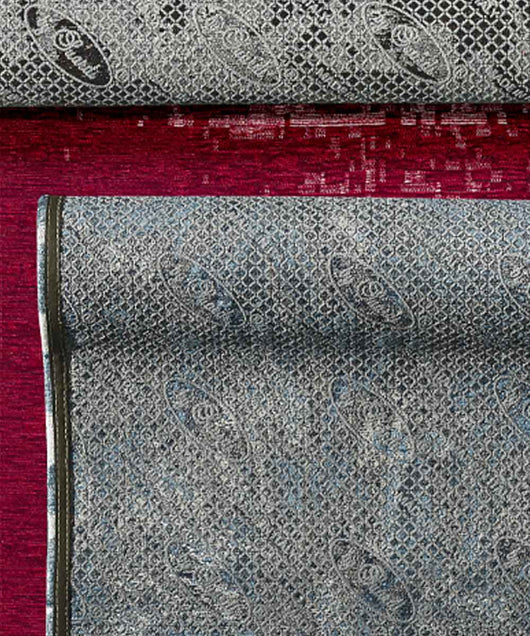 Tappeto TAMIGI ROSSO moderno contemporaneo pixel sfumati, passatoia cucina multiuso lavabile antiscivolo cm.55x115