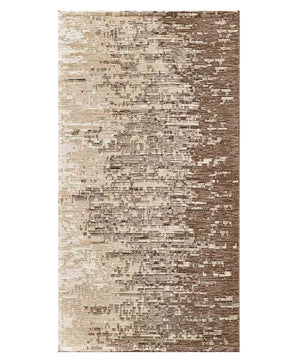 Tappeto TAMIGI TORTORA moderno contemporaneo pixel sfumati, passatoia cucina multiuso lavabile antiscivolo cm.55x190