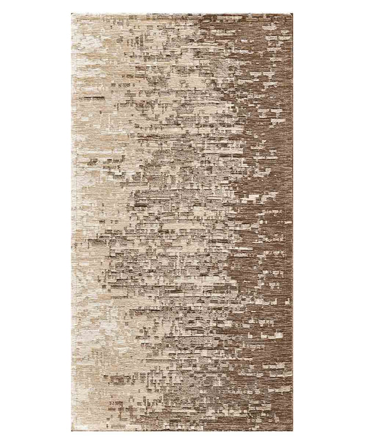 Tappeto TAMIGI TORTORA moderno contemporaneo pixel sfumati, tappetino multiuso lavabile antiscivolo cm.55x80