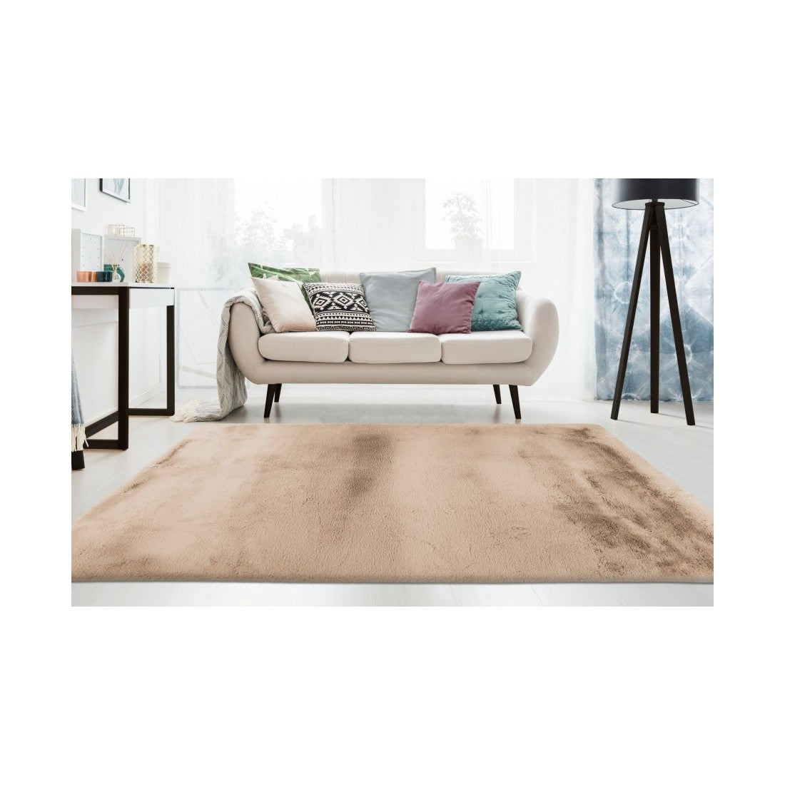 Tappeto 150x80cm, design E009Y colore beige - Comfort ed eleganza per il tuo interno