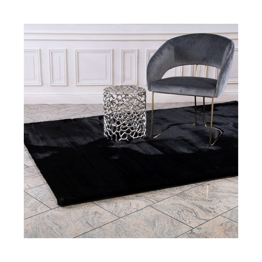 Tappeto 170x120 cm, design H008N colore nero - Comfort ed eleganza per il tuo interno
