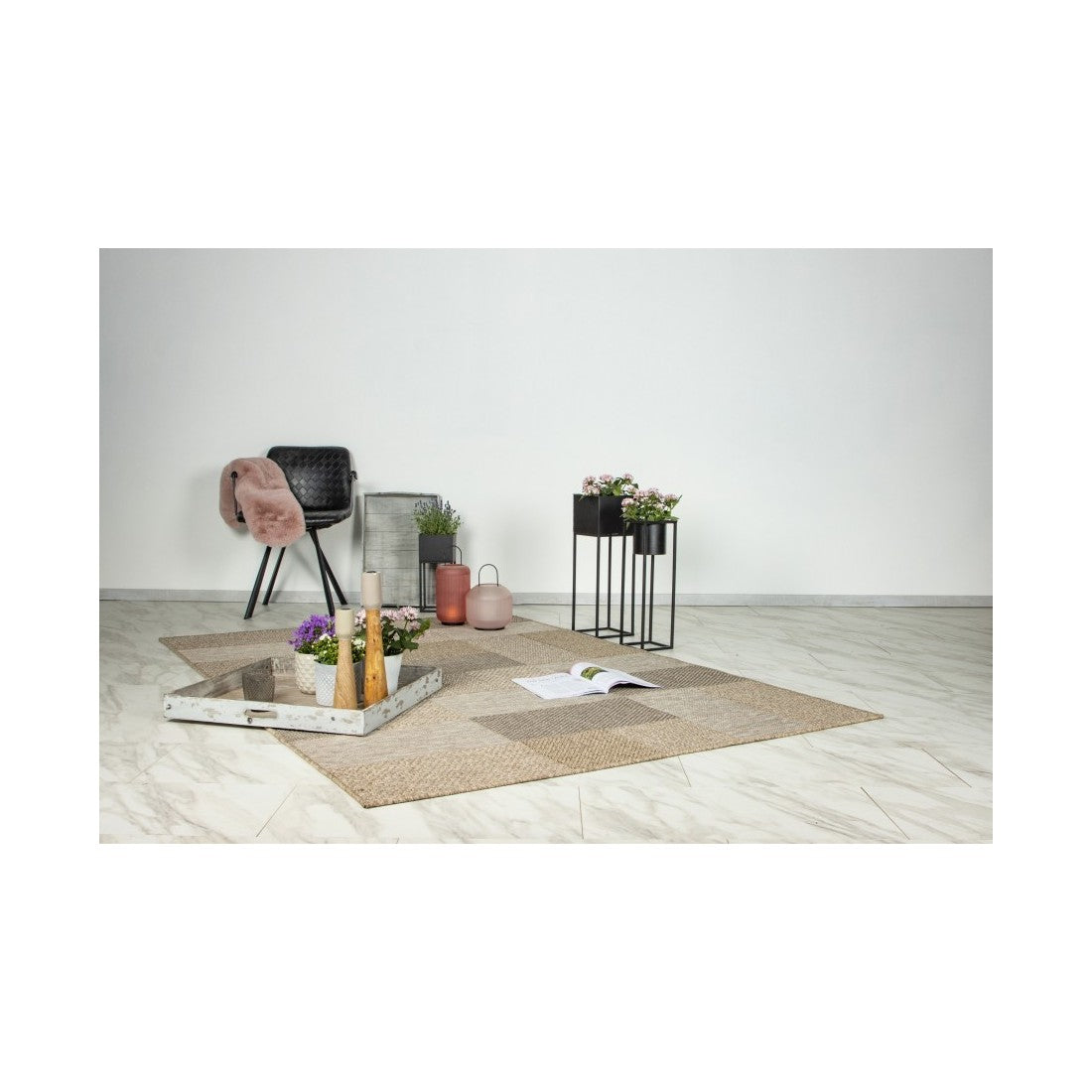 Tappeto 170x120cm, design C603A colore naturale - Comfort ed eleganza per il tuo interno