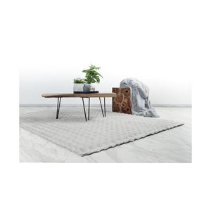 Tappeto 170x120cm, design H008Y colore argento - Comfort ed eleganza per il tuo interno