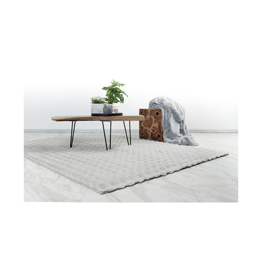 Tappeto 290x200cm, design H008Y colore argento - Comfort ed eleganza per il tuo interno