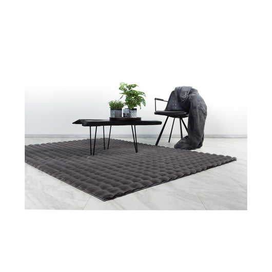 Tappeto 290x200cm, design H008Y colore grafite - Comfort ed eleganza per il tuo interno