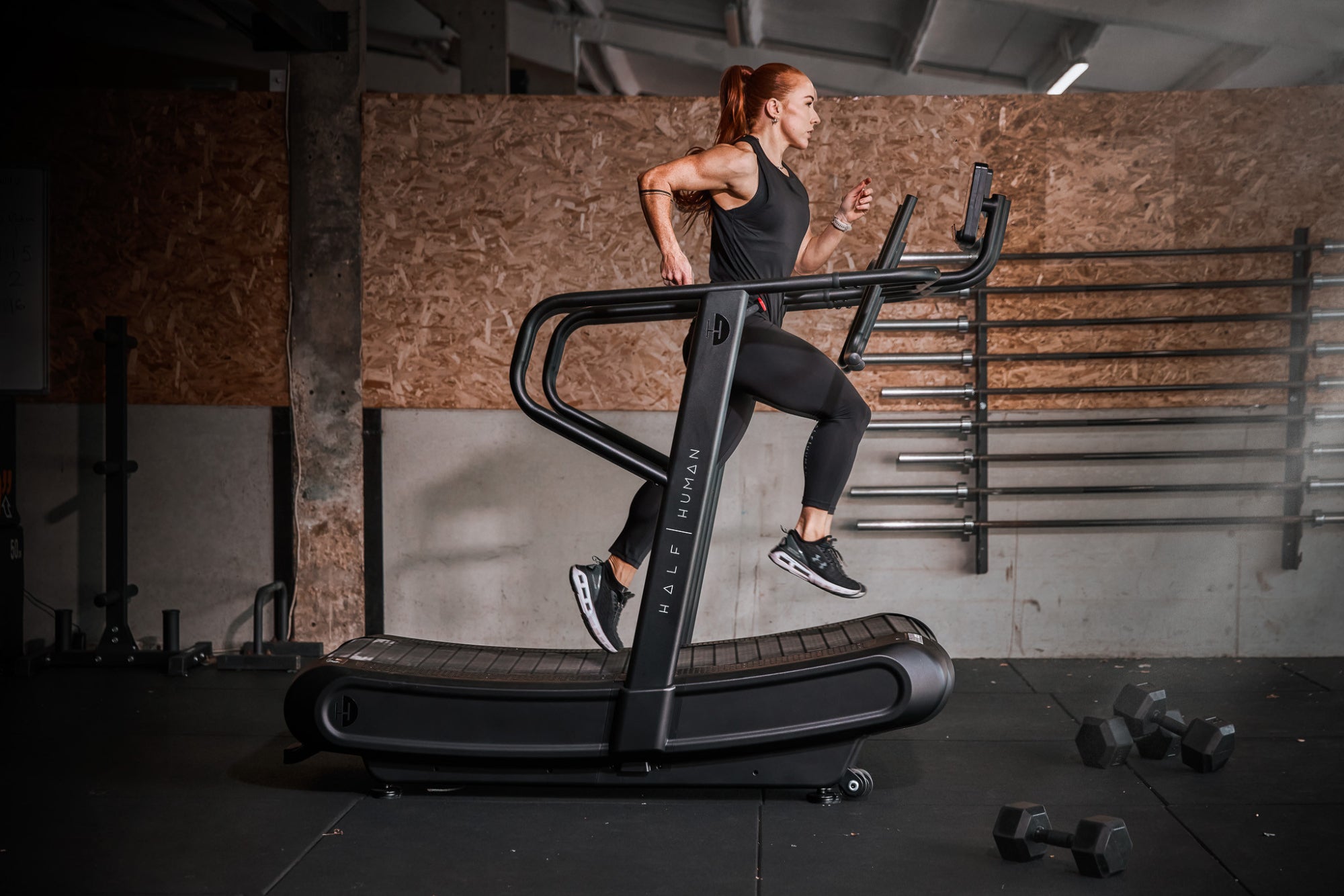 Tapis roulant fitness curvo - Half Human - Modello CURVE - Casa/Appartamento - Non motorizzato e autoalimentato