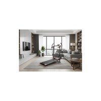 Tapis de marche magnétique avec bras 2 en 1 - O'Fitness - Dim : 155 x 131 x 63 cm - Compteur 5 fonctions