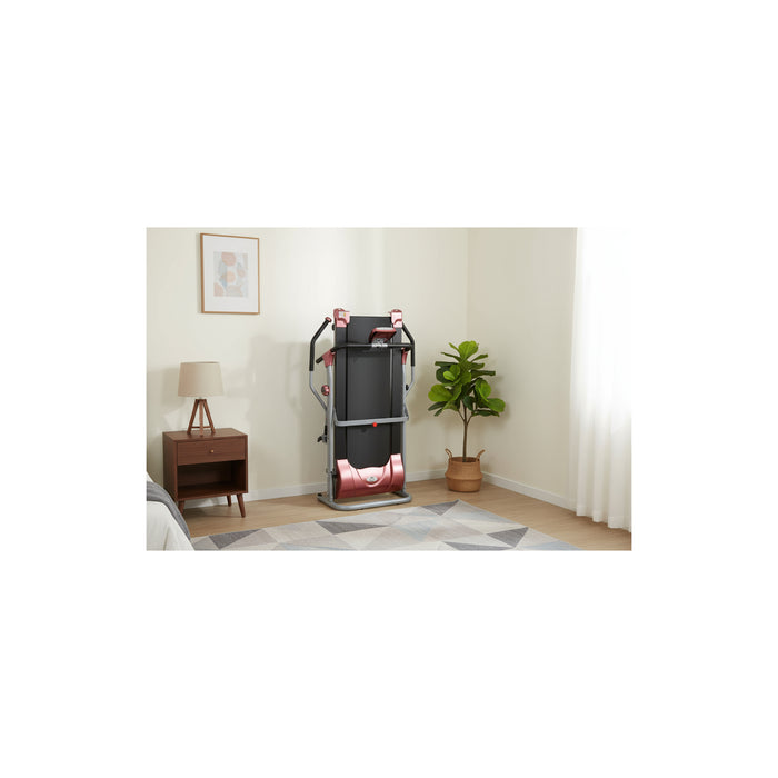 Tapis de marche magnétique avec bras 2 en 1 - O'Fitness - Dim : 155 x 131 x 63 cm - Compteur 5 fonctions