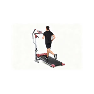 Tapis de marche magnétique avec bras 2 en 1 - O'Fitness - Dim : 155 x 131 x 63 cm - Compteur 5 fonctions