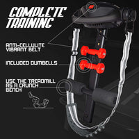 BOUDECH DYNAMIC 2200 - Tapis Roulant Elettrico Pieghevole 2200W inclinazione automatica sospensioni ammortizzate sistema autolubrificazione LCD supporto ipad bevande connessione bluetooth MP3 speakers incorporati app system cardiofrequenzimetro