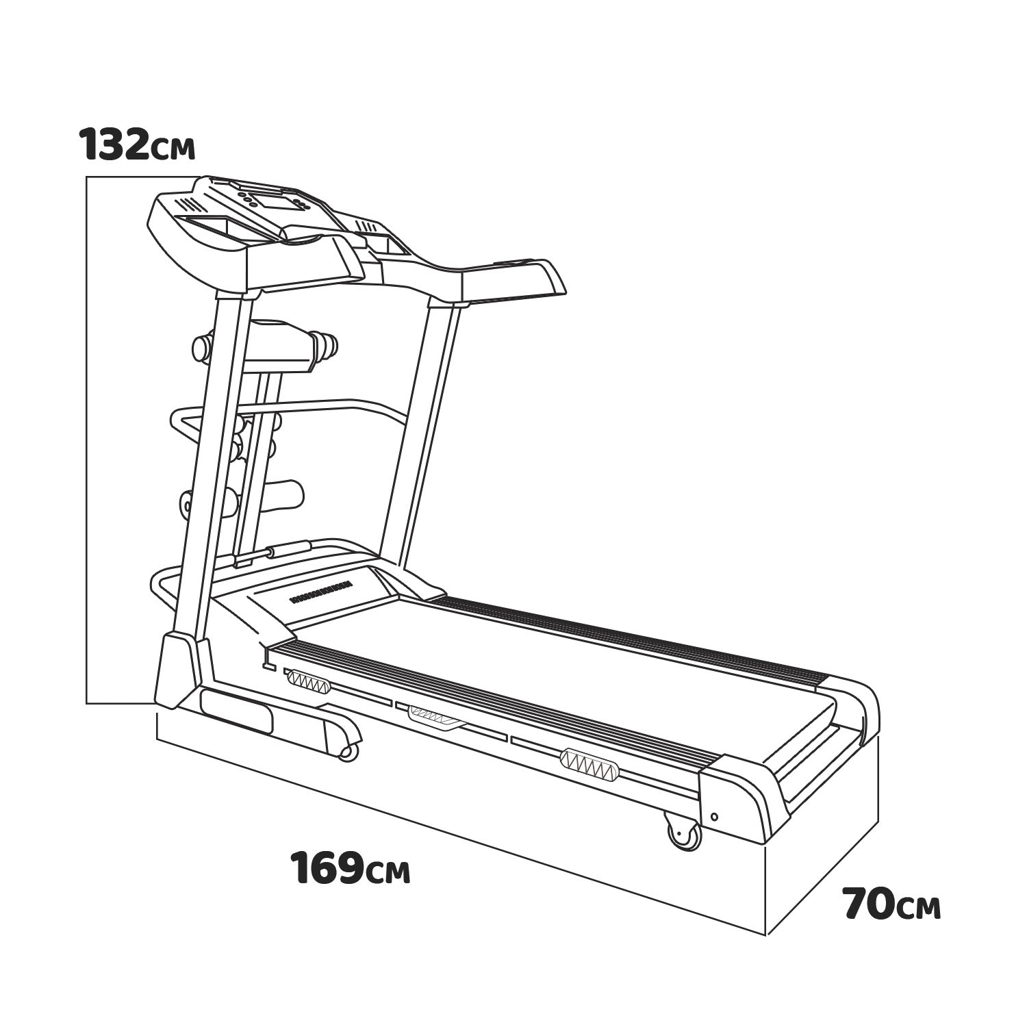 BOUDECH DYNAMIC 2200 - Tapis Roulant Elettrico Pieghevole 2200W inclinazione automatica sospensioni ammortizzate sistema autolubrificazione LCD supporto ipad bevande connessione bluetooth MP3 speakers incorporati app system cardiofrequenzimetro