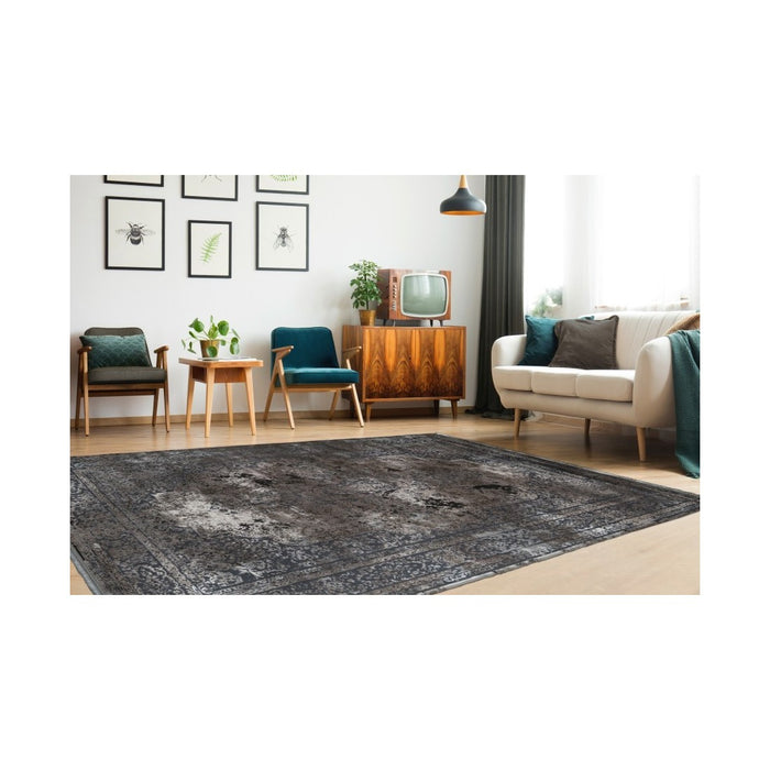 Tappeto 170x120cm, design E209E colore argento - Comfort ed eleganza per il tuo interno