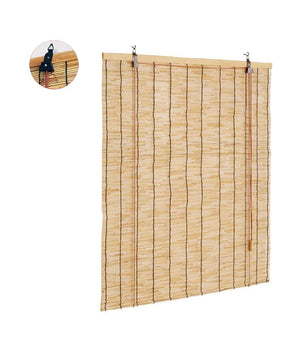 Tapparella Tenda Arella Avvolgibile In Listelli Di Bambà¹ Naturale 100 X 180 Cm         