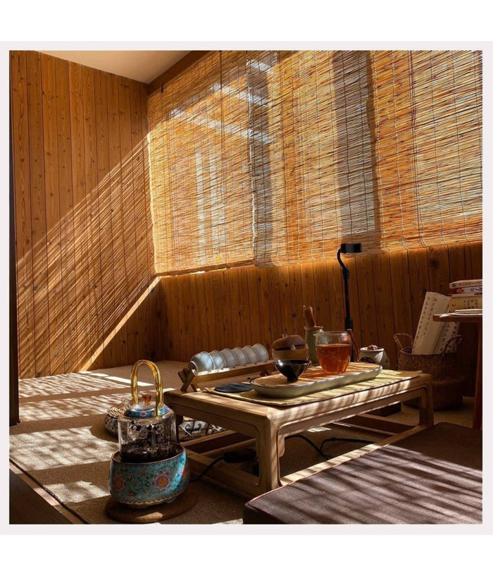 Tapparella Tenda Arella Avvolgibile In Listelli Di Bambà¹ Naturale 80 X 160 Cm         