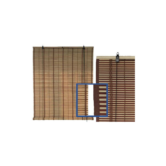 Tapparelle in Midollino Bambù e Legno con Carrucola Folk 200x h300 cm