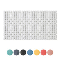Tappetino antiscivolo doccia bianco 40x73 cm in plastica Spring