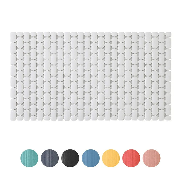 Tappetino antiscivolo doccia bianco 40x73 cm in plastica Spring