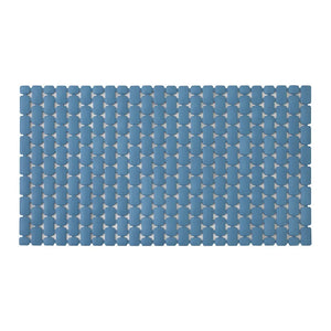 Tappetino antiscivolo doccia blu 40x73 cm in plastica Spring
