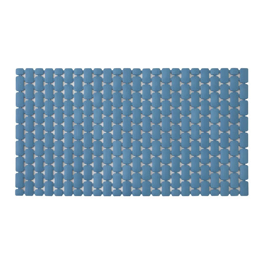 Tappetino antiscivolo doccia blu 40x73 cm in plastica Spring