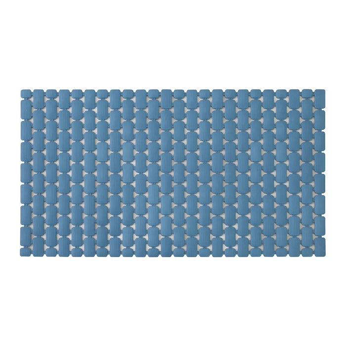 Tappetino antiscivolo doccia blu 40x73 cm in plastica Spring