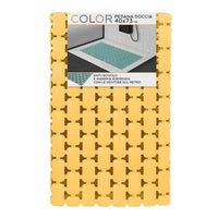 Tappetino antiscivolo doccia giallo 40x73 cm in plastica Spring