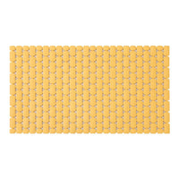 Tappetino antiscivolo doccia giallo 40x73 cm in plastica Spring
