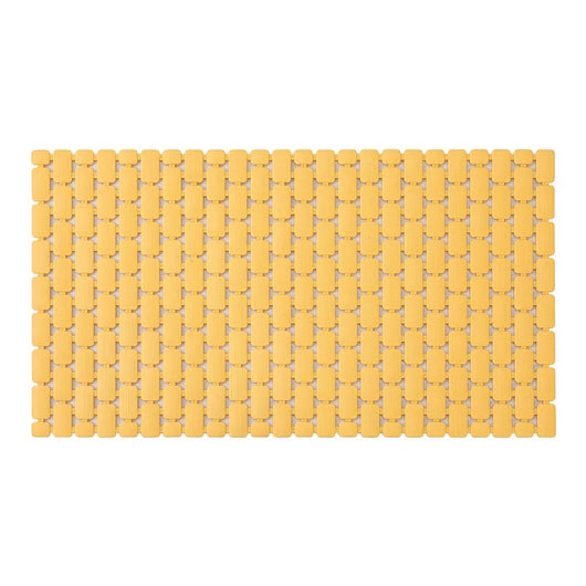 Tappetino antiscivolo doccia giallo 40x73 cm in plastica Spring