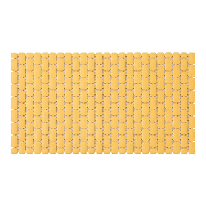 Tappetino antiscivolo doccia giallo 40x73 cm in plastica Spring