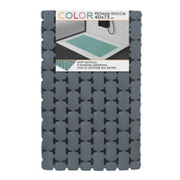 Tappetino antiscivolo doccia grigio 40x73 cm in plastica Spring