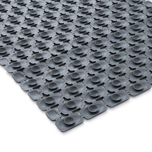 Tappetino antiscivolo doccia grigio 40x73 cm in plastica Spring