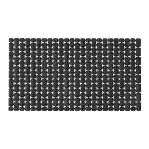 Tappetino antiscivolo doccia nero 40x73 cm in plastica Spring