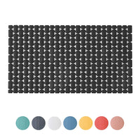 Tappetino antiscivolo doccia nero 40x73 cm in plastica Spring