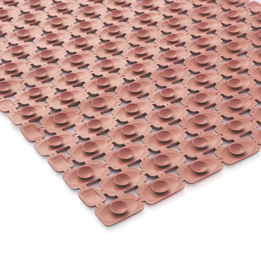 Tappetino antiscivolo doccia rosa 40x73 cm in plastica Spring