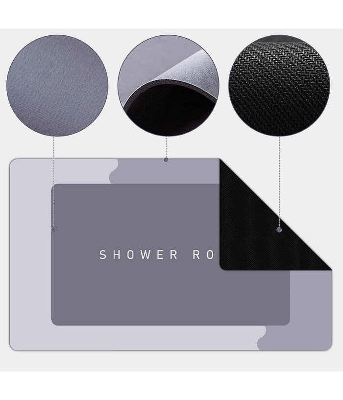 Tappetino Da Bagno Antiscivolo Assorbente Diatomite Casa Cucina Camera 40x60 Cm         