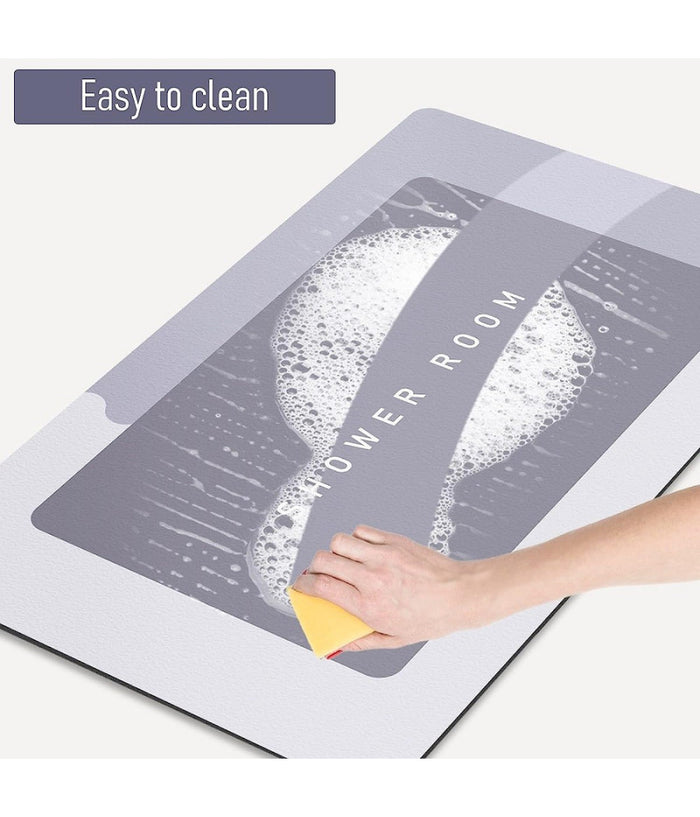 Tappetino Da Bagno Antiscivolo Assorbente Diatomite Casa Cucina Camera 40x60 Cm         