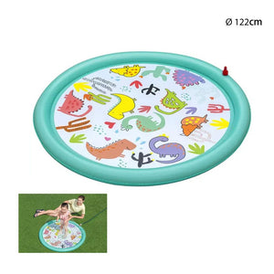 Trade Shop - Tappetino Gonfiabile Dinosauri Spruzzi Desert Dino Da 48"/122cm +2 Anni Giardino 52698 -