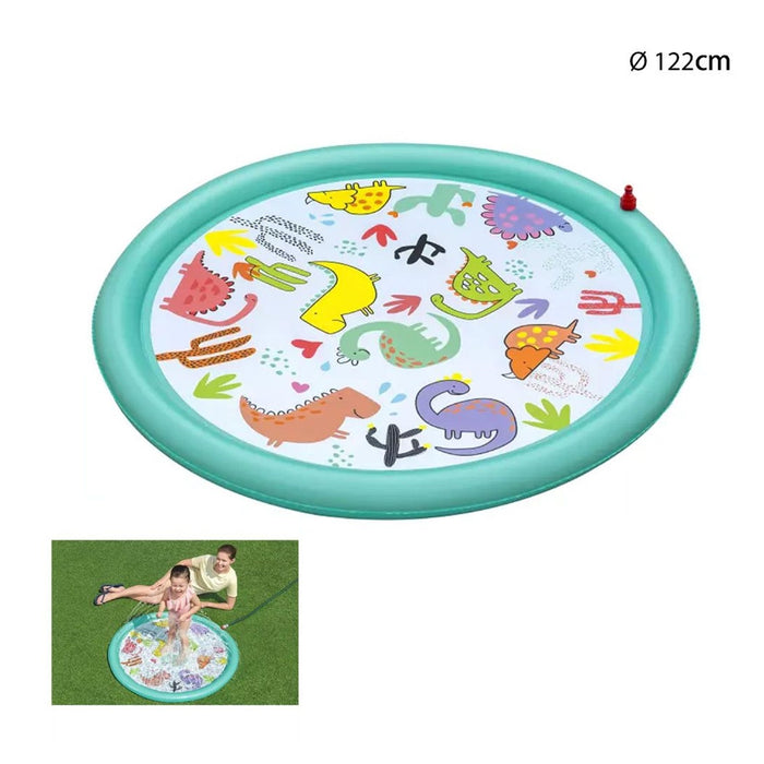 Trade Shop - Tappetino Gonfiabile Dinosauri Spruzzi Desert Dino Da 48"/122cm +2 Anni Giardino 52698 -