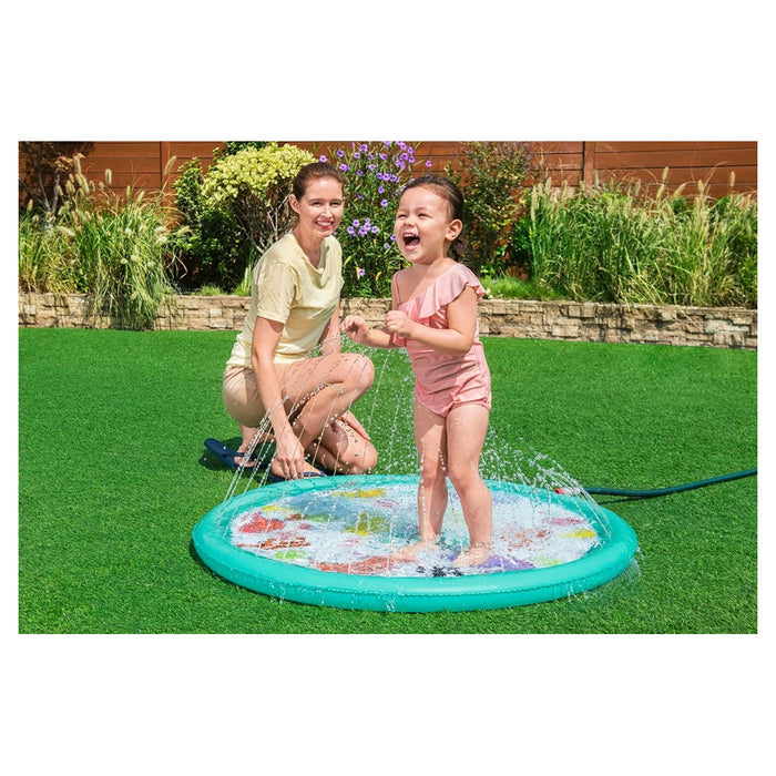 Trade Shop - Tappetino Gonfiabile Dinosauri Spruzzi Desert Dino Da 48"/122cm +2 Anni Giardino 52698 -