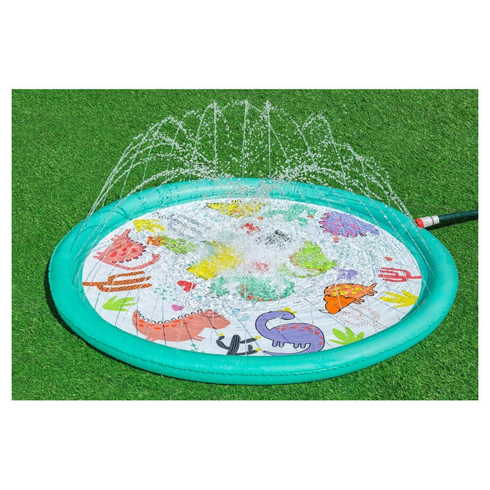 Trade Shop - Tappetino Gonfiabile Dinosauri Spruzzi Desert Dino Da 48"/122cm +2 Anni Giardino 52698 -