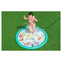 Trade Shop - Tappetino Gonfiabile Dinosauri Spruzzi Desert Dino Da 48"/122cm +2 Anni Giardino 52698 -