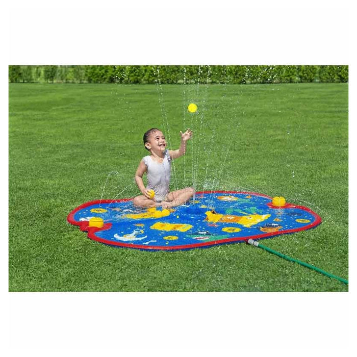 Trade Shop - Tappetino Gonfiabile Pirata Spruzzi Pirate Paraside 170x140cm +2 Anni Giardino 52725 -