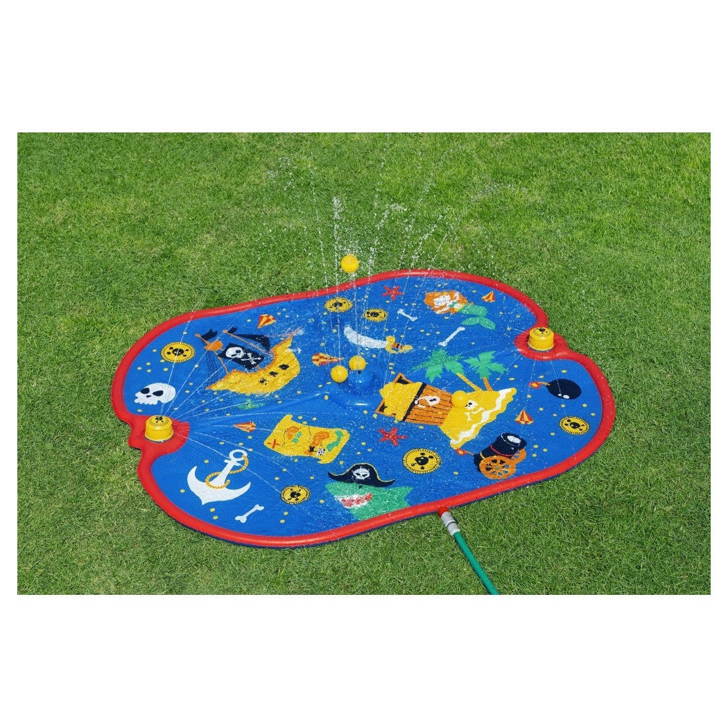 Trade Shop - Tappetino Gonfiabile Pirata Spruzzi Pirate Paraside 170x140cm +2 Anni Giardino 52725 -
