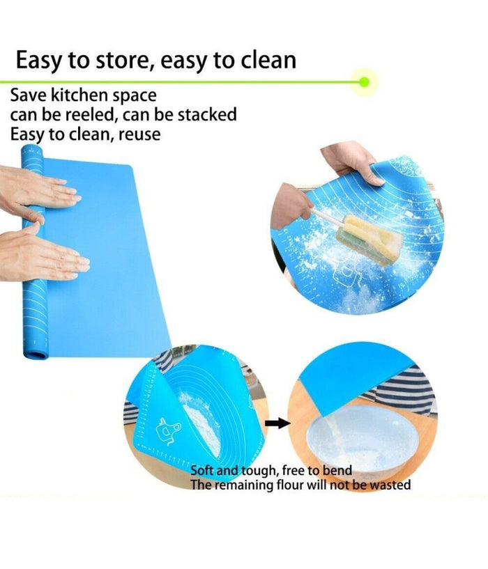 Tappetino In Silicone Da Forno Per Impasto Pizza E Dolci Cottura Antiaderente         