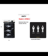 Tappetino Mouse Pad Tappeto Poggiapolso Gaming Pessimista Ottimista Pc Maxtech G-mpad12         