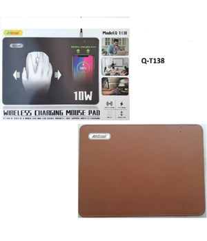 Tappetino Per Mouse 2in1 Con Caricatore Ricarica Wireless 10w Incorporata Q-t138         