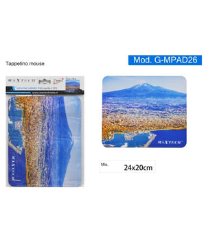 Tappetino Per Mouse Pad Gaming Tappeto Poggiapolso Mare Con Monte Etna G-mpad26         