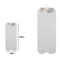 Trade Shop - Tappetino Per Vasca Antiscivolo 100 X 40 Cm Tappeto Doccia In Pvc 79738 Bianca -