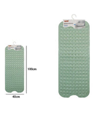 Tappetino Per Vasca Antiscivolo 100 X 40 Cm Tappeto Doccia In Pvc 79740 Verde         
